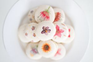 Aquarelle sur macarons