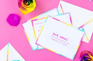 Papier à lettre coloré