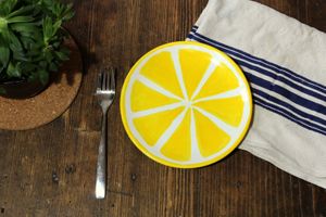 Assiette citron pour repas vitaminé