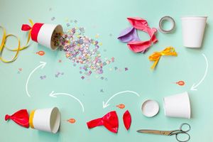 Canons à confettis maison