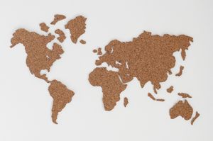 Planisphère en liège