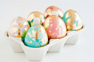Oeufs dorés pour Pâques Chic